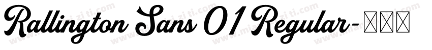 Rallington Sans 01 Regular字体转换
